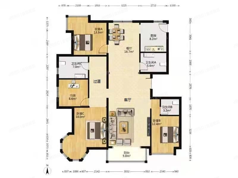 房山区 于庄路1号院12号楼2层2单元202（城建琨廷）