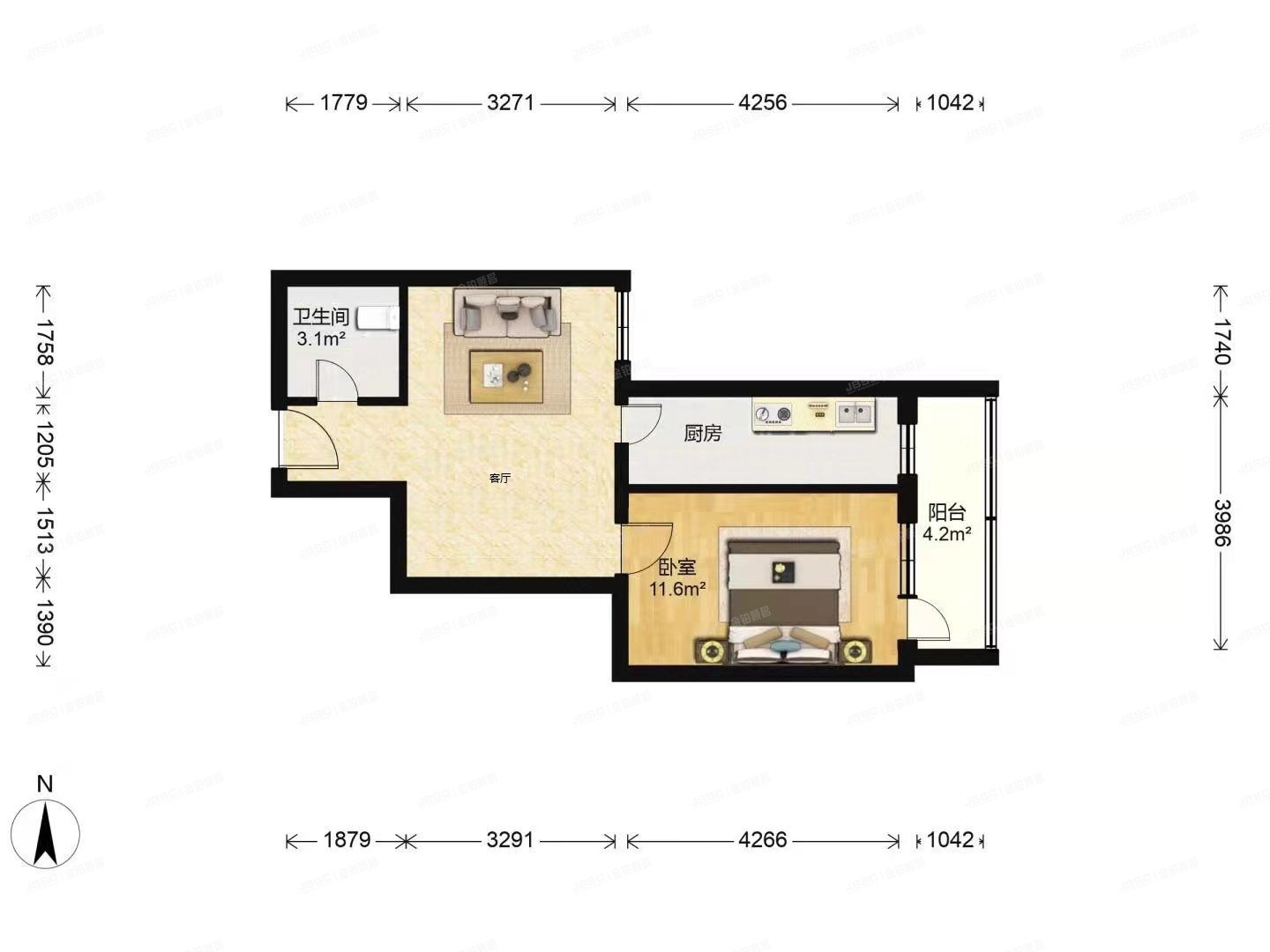 丰台区 蒲安东里8号楼102室（蒲华园）
