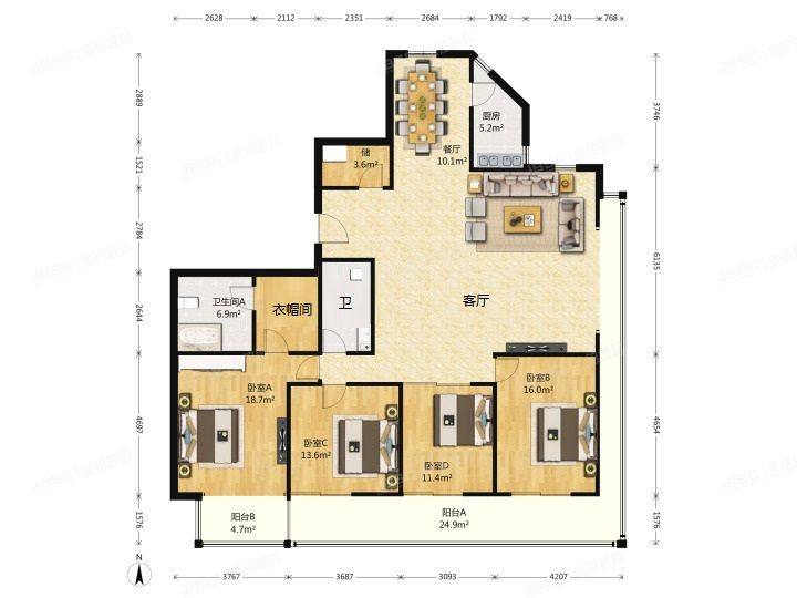 朝阳区 阜荣街15号院1号楼8层1单元801号（嘉美风尚中心）