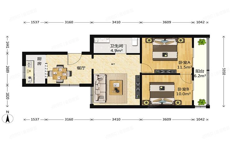 丰台区 玉安园5号楼1层1-103号（玉安园）