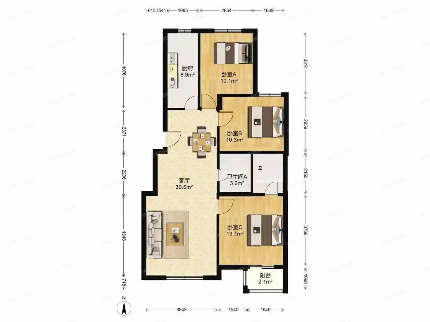 大兴区 育林街2号院7号楼1层1单元101号（育新花园中里）