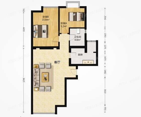 朝阳区 望京东园107号楼23层1单元2701（宝星国际二期）