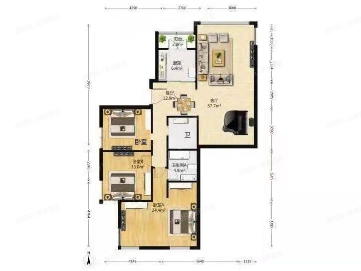 海淀区 蓝靛厂春荫园1号楼1层3单元1E号（春荫园）