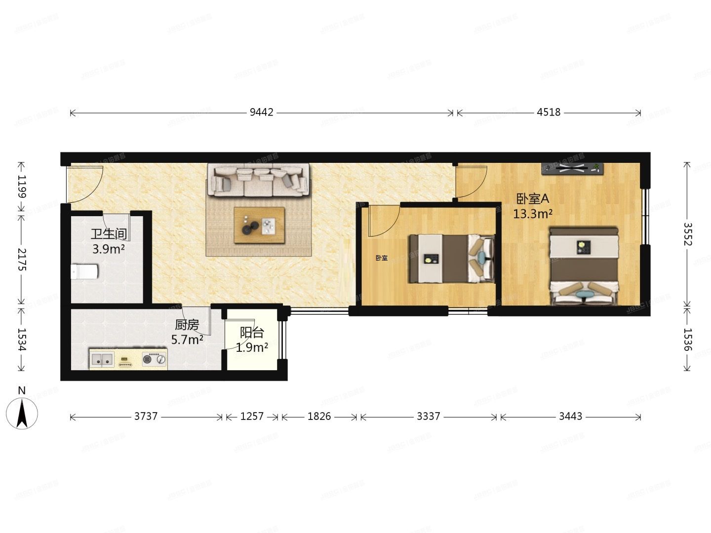 朝阳区 弘善家园408号楼25层2504号（弘善家园）按经适房管理
