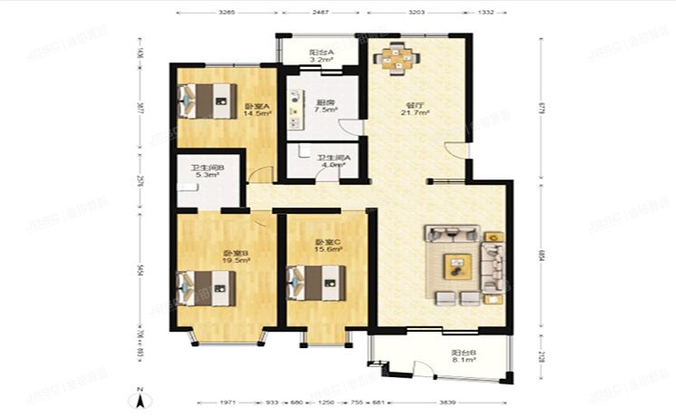 海淀区 百旺家苑西区30号楼1层①-102（百旺家苑）