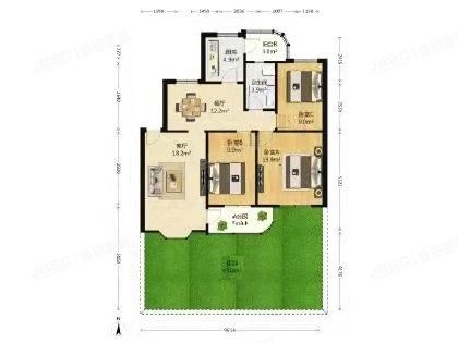 顺义区 天竺花园天祥4号楼一单元101室（天竺花园）
