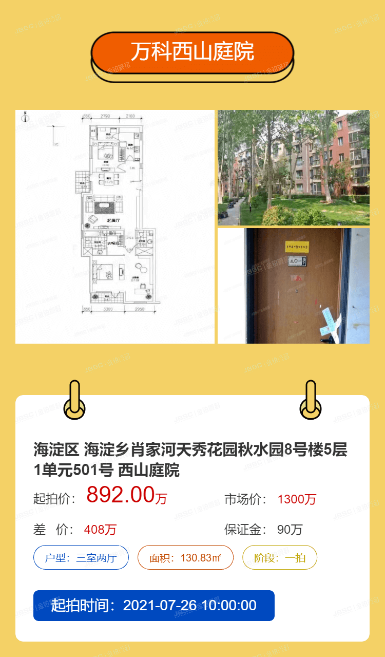 北京法拍热门房源重点推荐