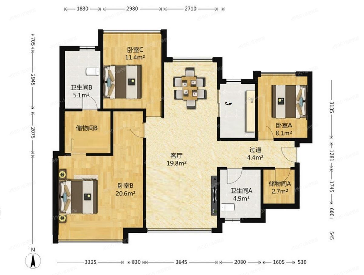 海淀区 学府树家园五区5号楼9层1单元1001（橡树湾）
