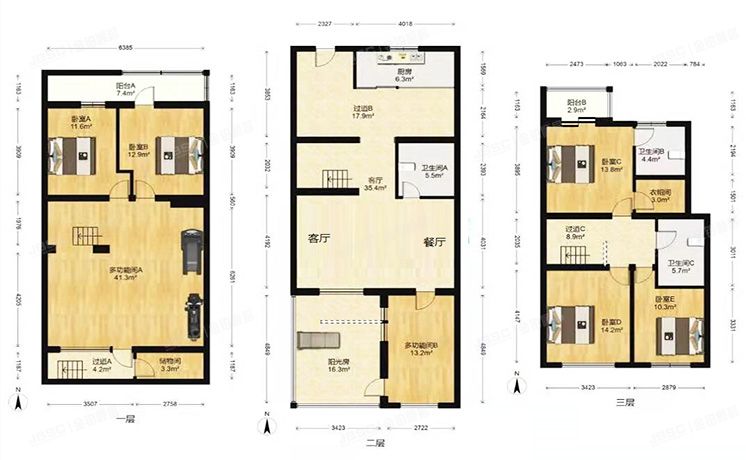 朝阳区 红军营东路18号院3号楼1至2层325号（时代庄园）别墅