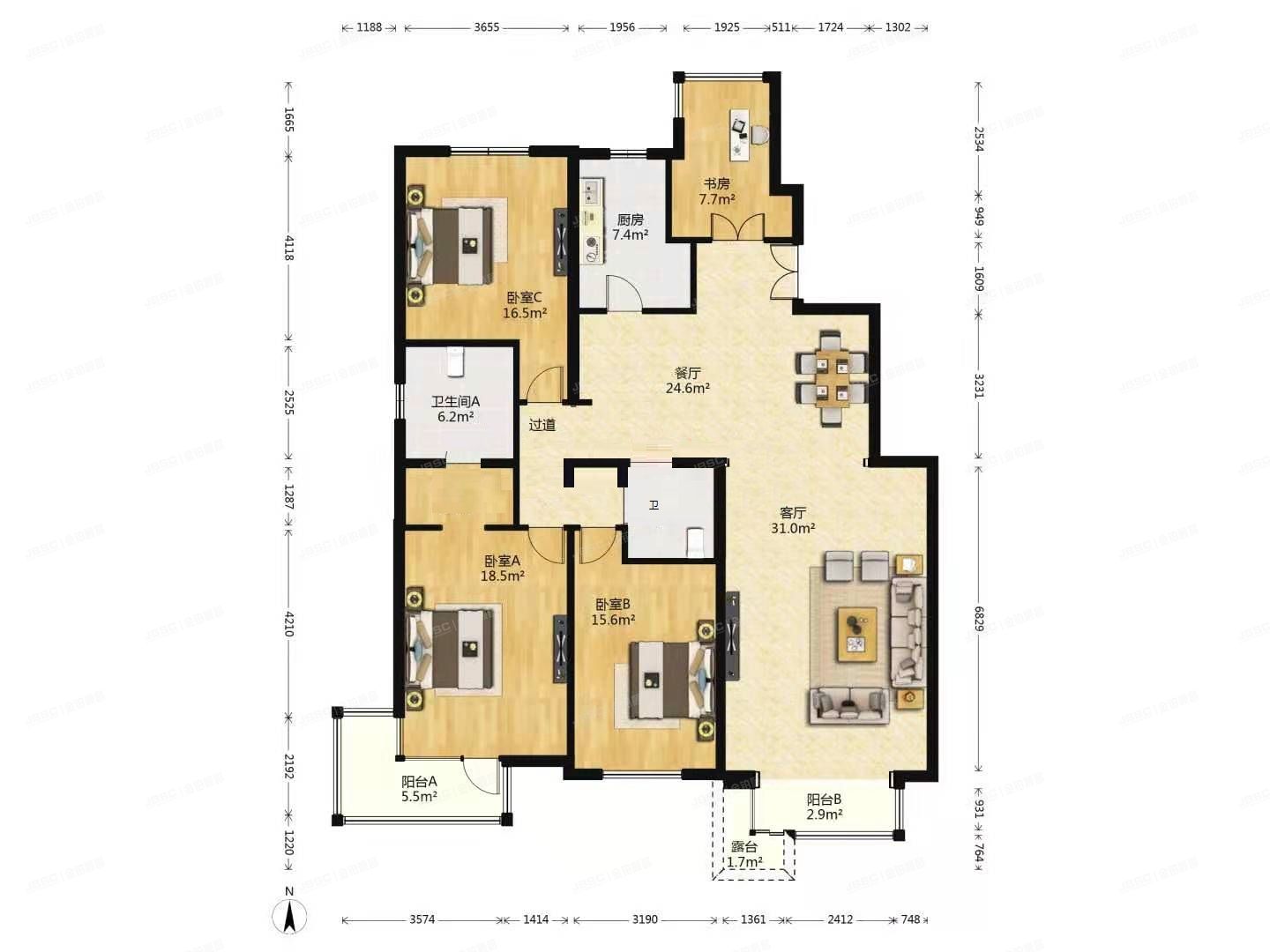 朝阳区 金蝉欢乐园2号院3号楼2层1单元0201号（华侨城）