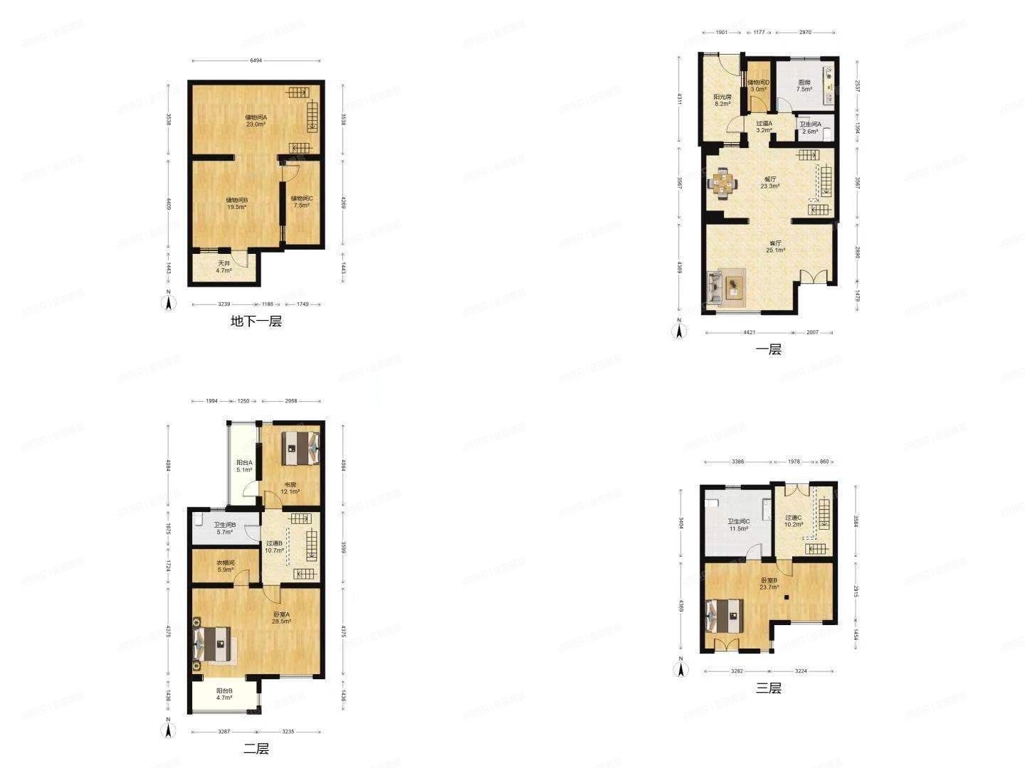 昌平区 流星花园一区64号楼-1至3层05