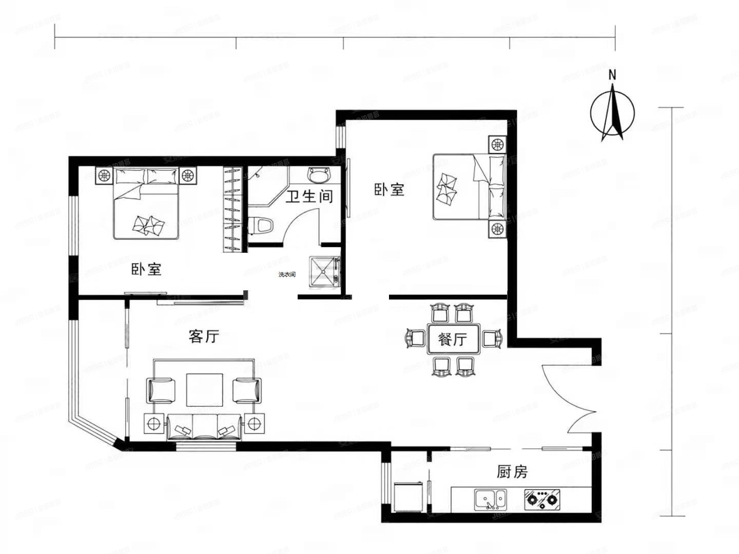 朝阳区 望京花园203号楼21层2106（望京花园东区） 按经适房管理