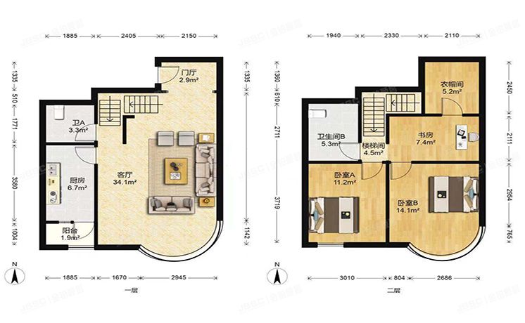 朝阳区 望京西路50号院10号楼19至20层1单元2202（鹿港嘉苑）