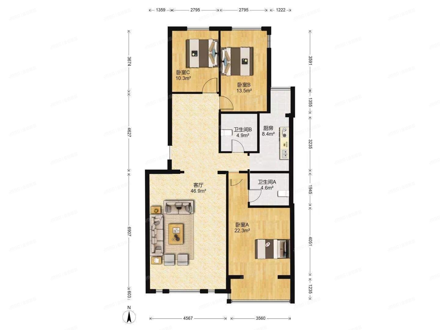 昌平区 回龙观镇骊龙园1号楼4层2单元401号（骊龙园）