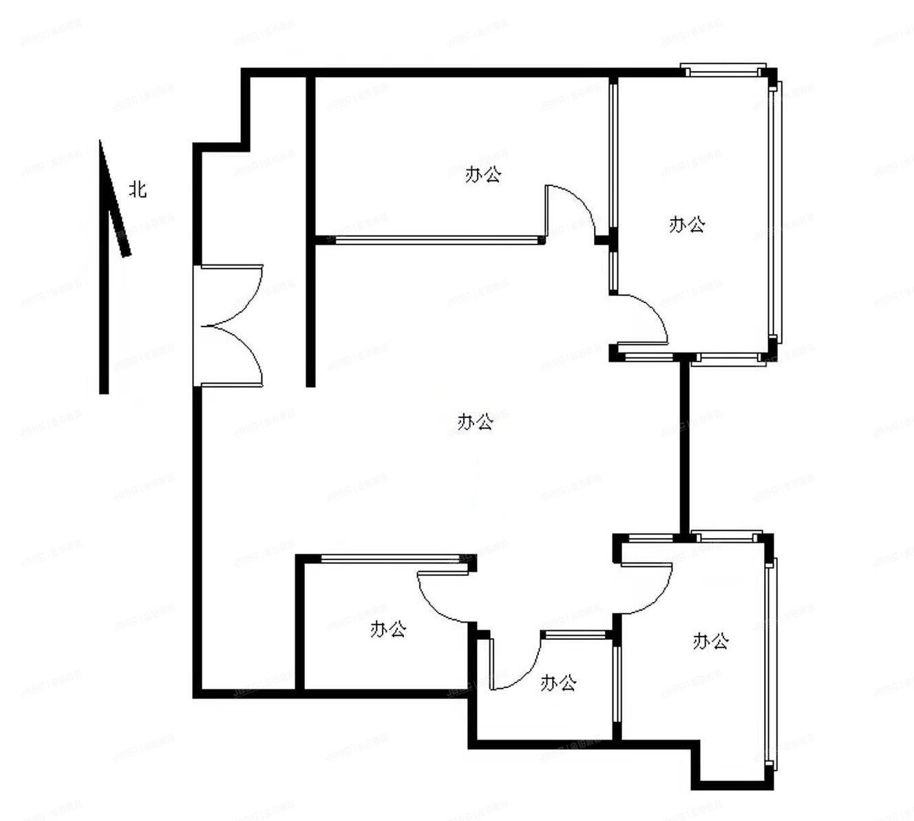 海淀区 大钟寺13号院1号楼6层6C6（华杰大厦）办公