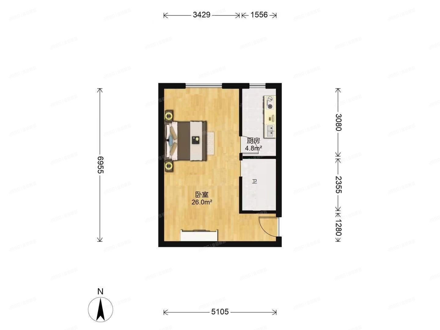 朝阳区 百子湾路16号百子园3号楼11层C单元1102（后现代城A区）