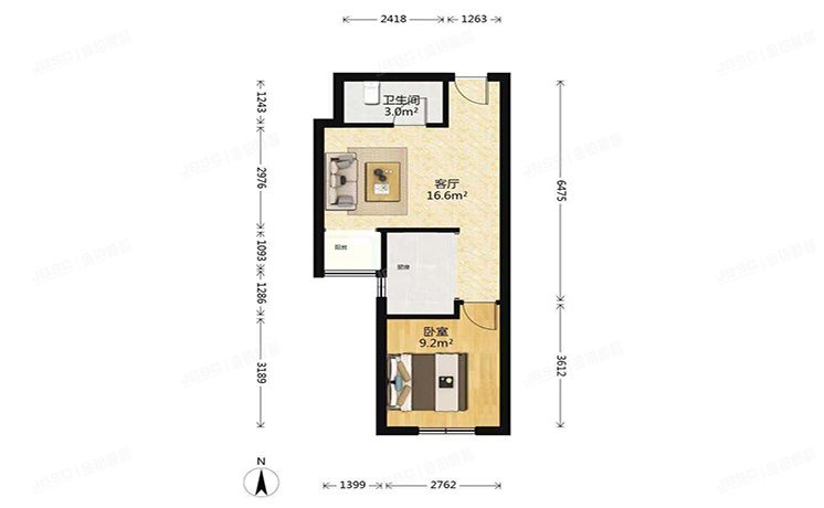 朝阳区 五里桥一街3号院1号楼15层1505（首开畅心园）经适房