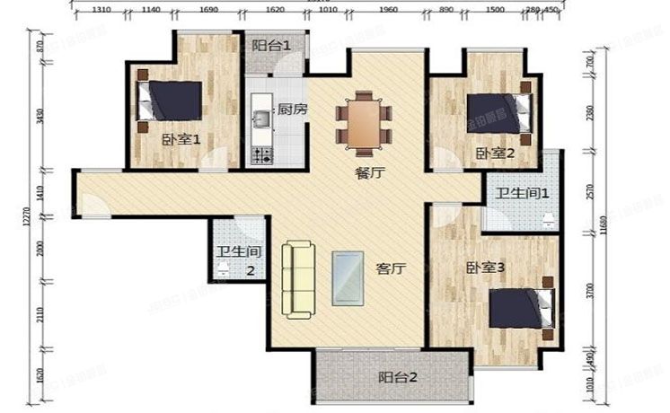 朝阳区 姚家园东里5号院5号楼1单元903室（御翠尚府）