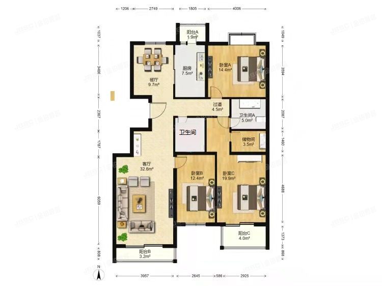 丰台区 美域家园南区18号楼9层2单元901号（天鸿美域）