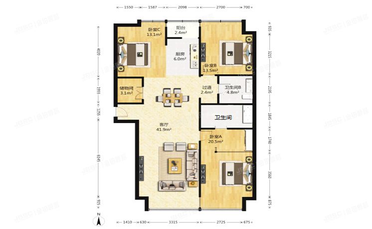 朝阳区 西坝河东里2号院1号楼13层1-1601（UHN国际村）