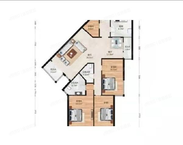 海淀区 北洼路9号世纪新景园1号楼13层16E（世纪新景）