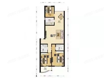 怀柔区 富乐小区北里43号楼1层3-101（新兴居小区）