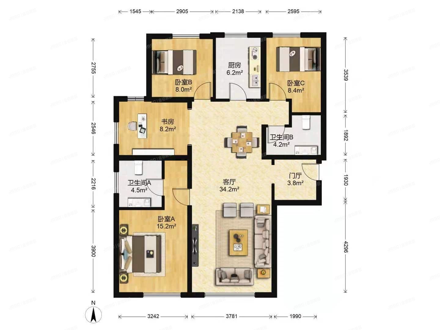 大兴区 鹿华路5号院5号楼18层1单元1801（枫丹壹号）