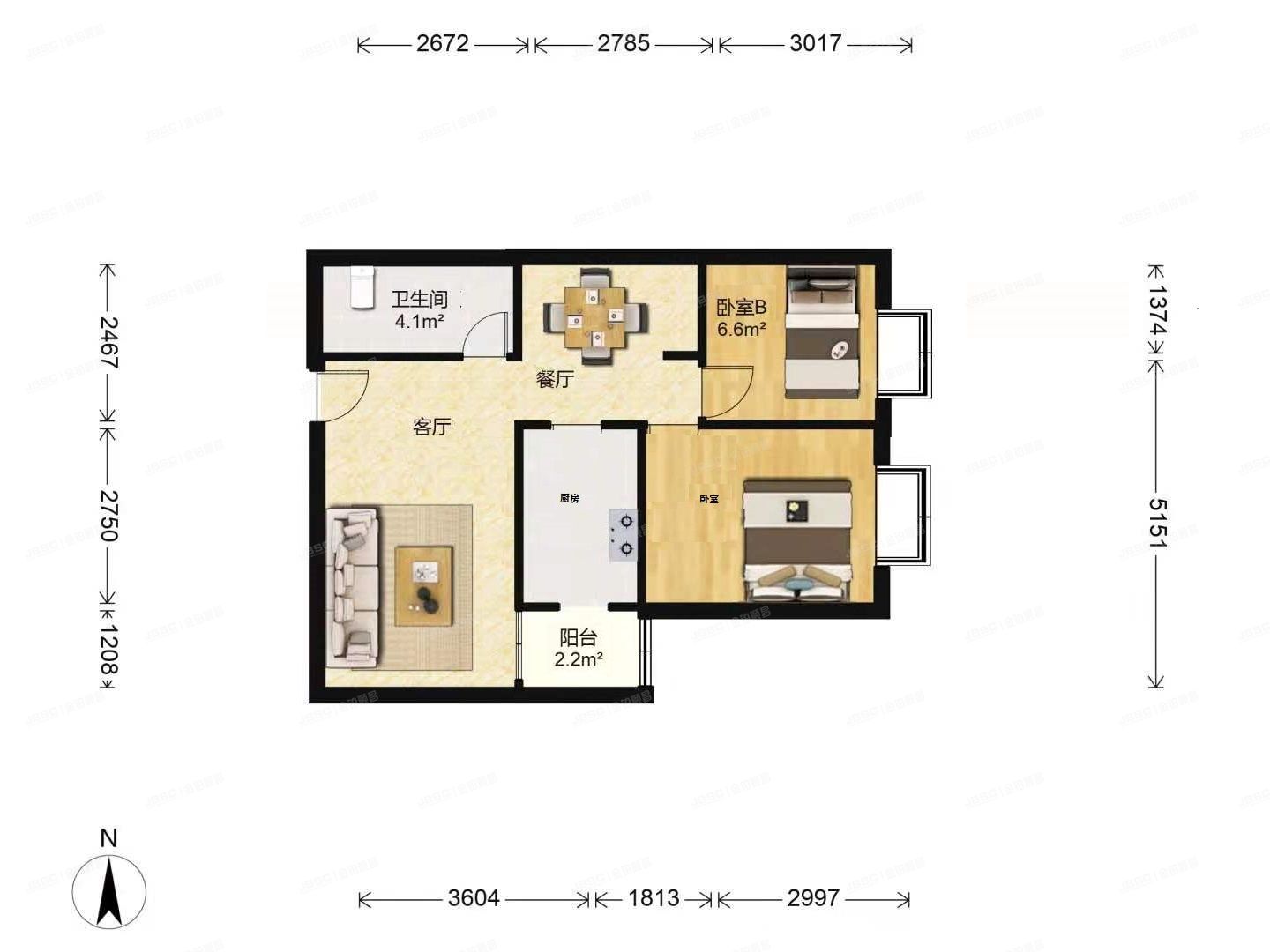 东城区 广渠家园23楼6层1单元608（广渠家园南区）