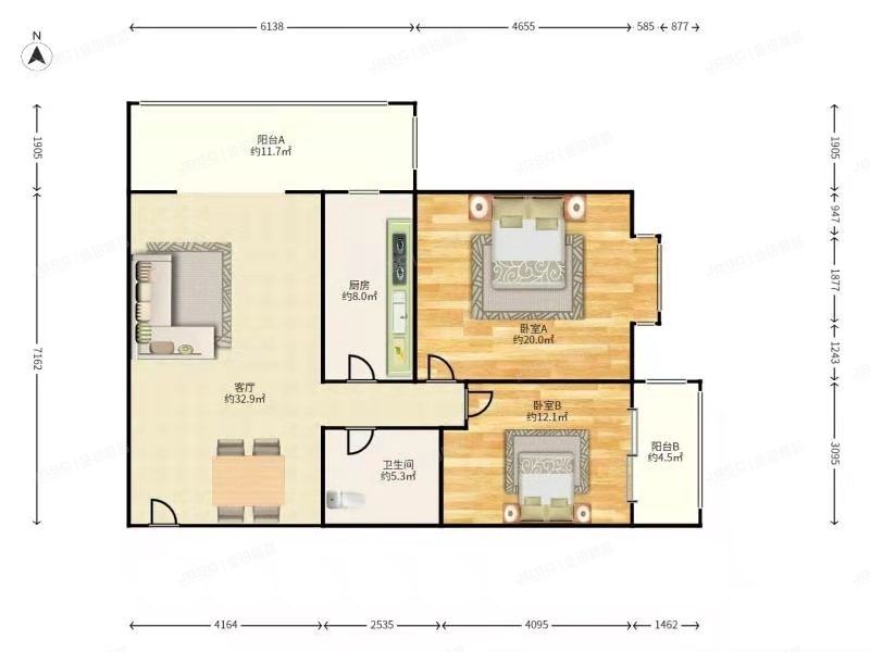 朝阳区 广渠路66号院12号楼24层2402（百环家园）经适房