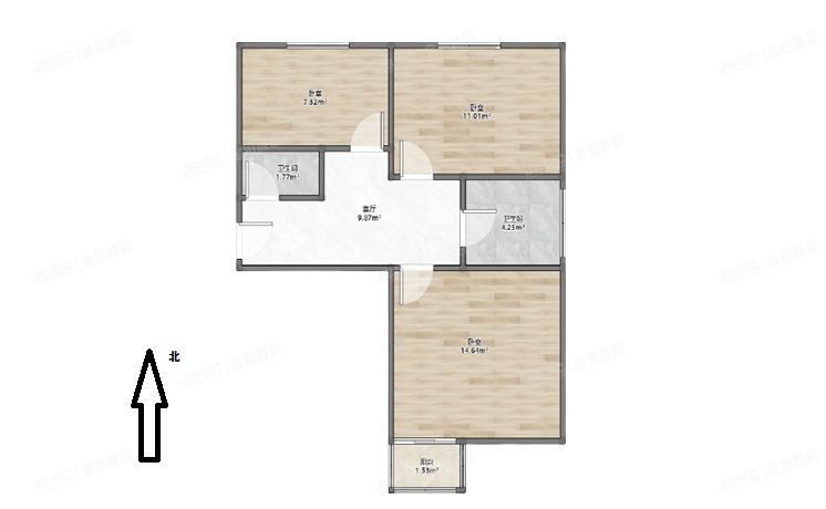 朝阳区 胜古北里10号楼3层5门303（胜古北里）房改房