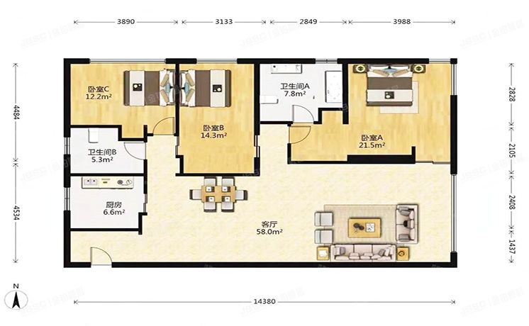 朝阳区 朝阳路139号院2号楼17层2002（首创禧瑞都）公寓