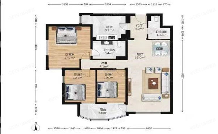 丰台区 莲花池西里11号3号楼2103号（莲馨嘉园）