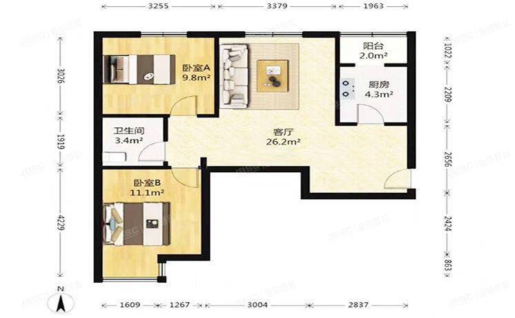 大兴区 枣园巷1号院10号楼4层1单元404（枣园尚城北区）