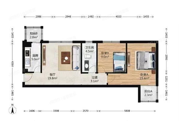 丰台区 莲怡园二区3号楼20层2005号（莲怡园二区）