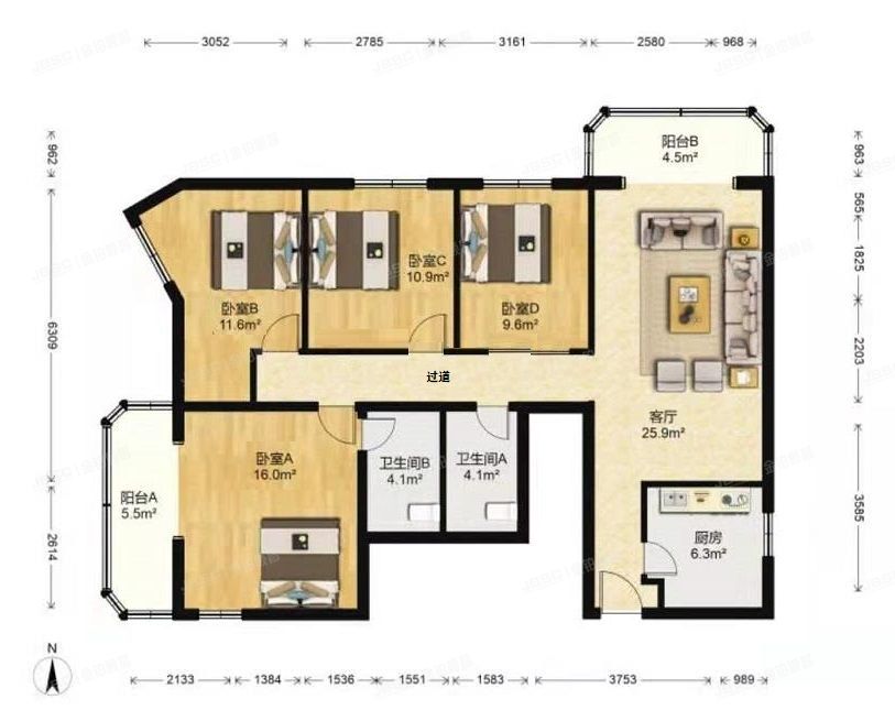 海淀区 文慧园北路9号今典花园3号楼9层901（今典花园）