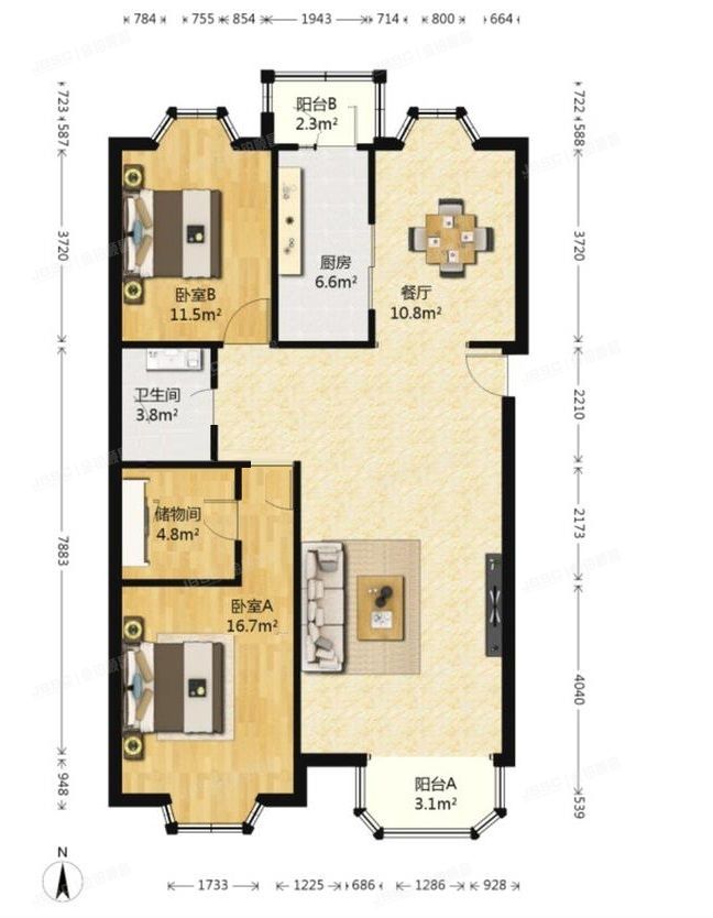 丰台区 城南嘉园益星园3号楼1单元602号（城南嘉园益星园）