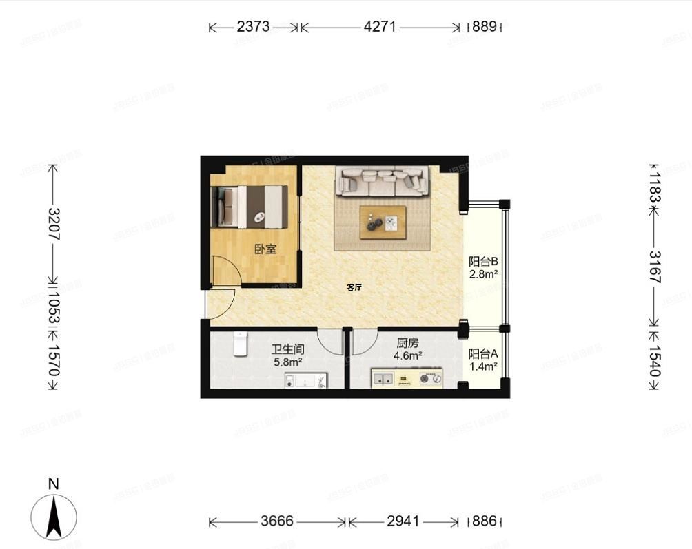 大兴区 欣荣北大街45号院1号楼17层1702（鸿坤理想城大满贯）