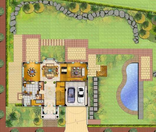 顺义区 丽高花园松西街2号A1-2幢1至三层整幢（丽高王府）独栋别墅