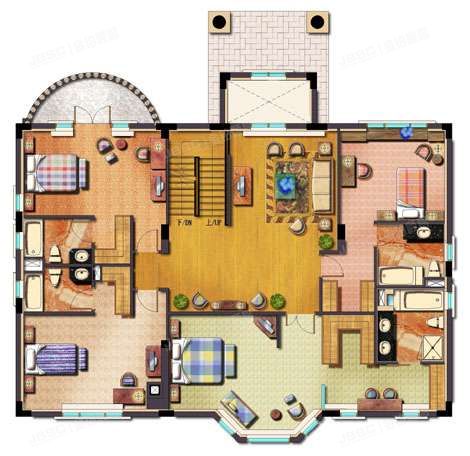 顺义区 丽高花园松西街2号A1-2幢1至三层整幢（丽高王府）独栋别墅