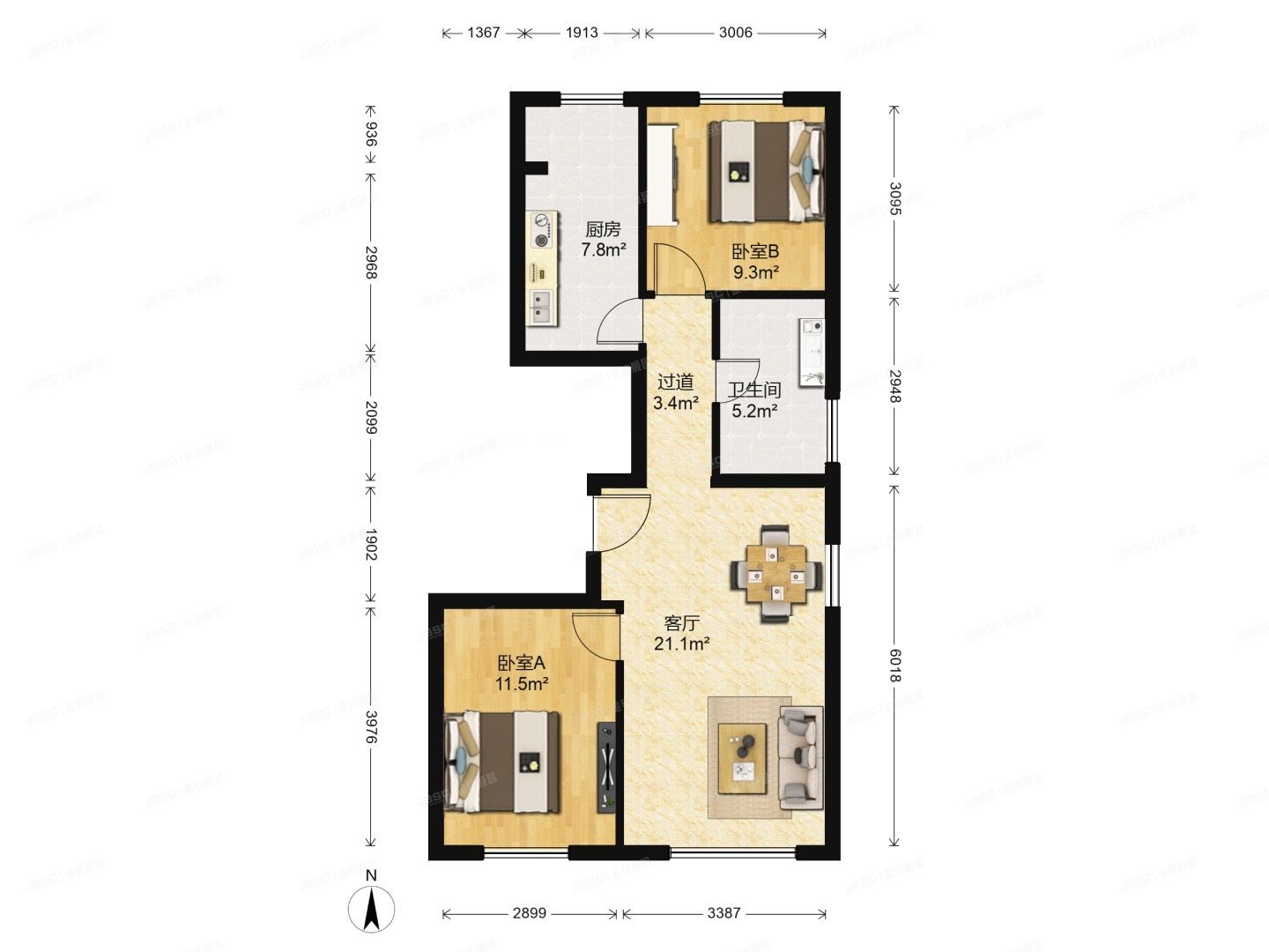 丰台区 马家堡东路101号院2号楼1单元601（阳光花园）