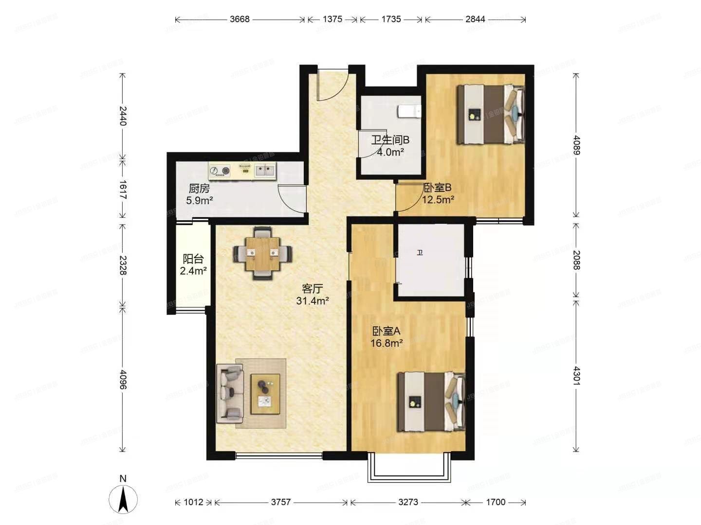 朝阳区 百子湾路32号院南11号楼1层B座105（苹果社区南区）