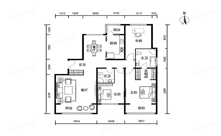 朝阳区 姚家园路95号院6号楼9层1单元1001号（泛海国际香海园）
