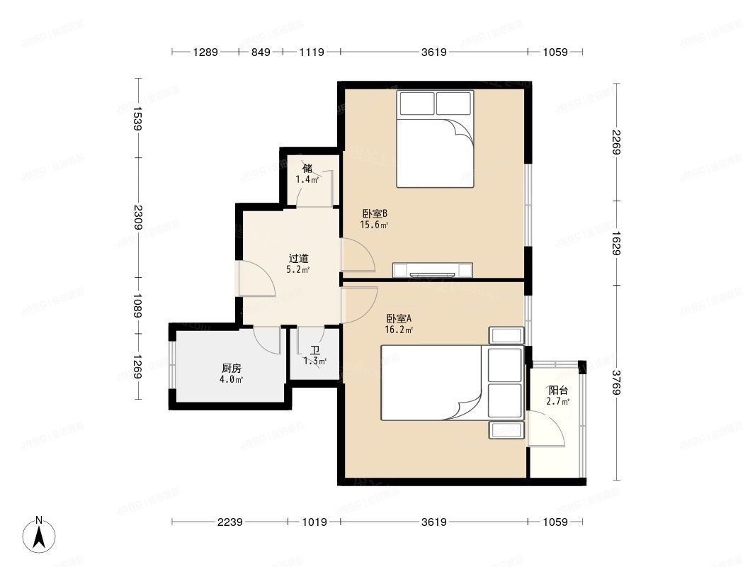 西城区 南纬路2号、先农坛街1、甲9号2号楼3层①-3-12（南纬路2号院）