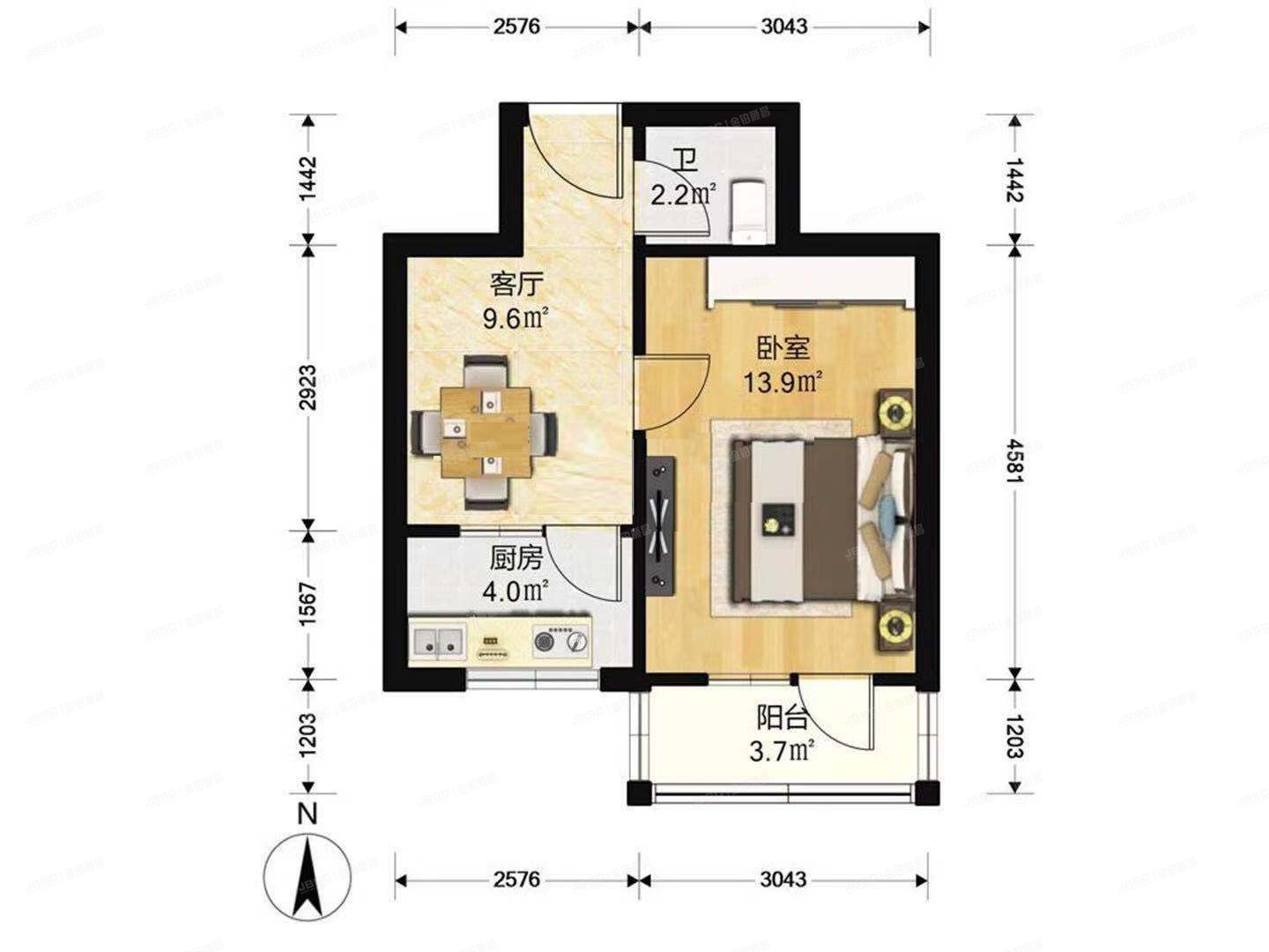 朝阳区 麦子店街14号楼2层3门202（麦子店街）