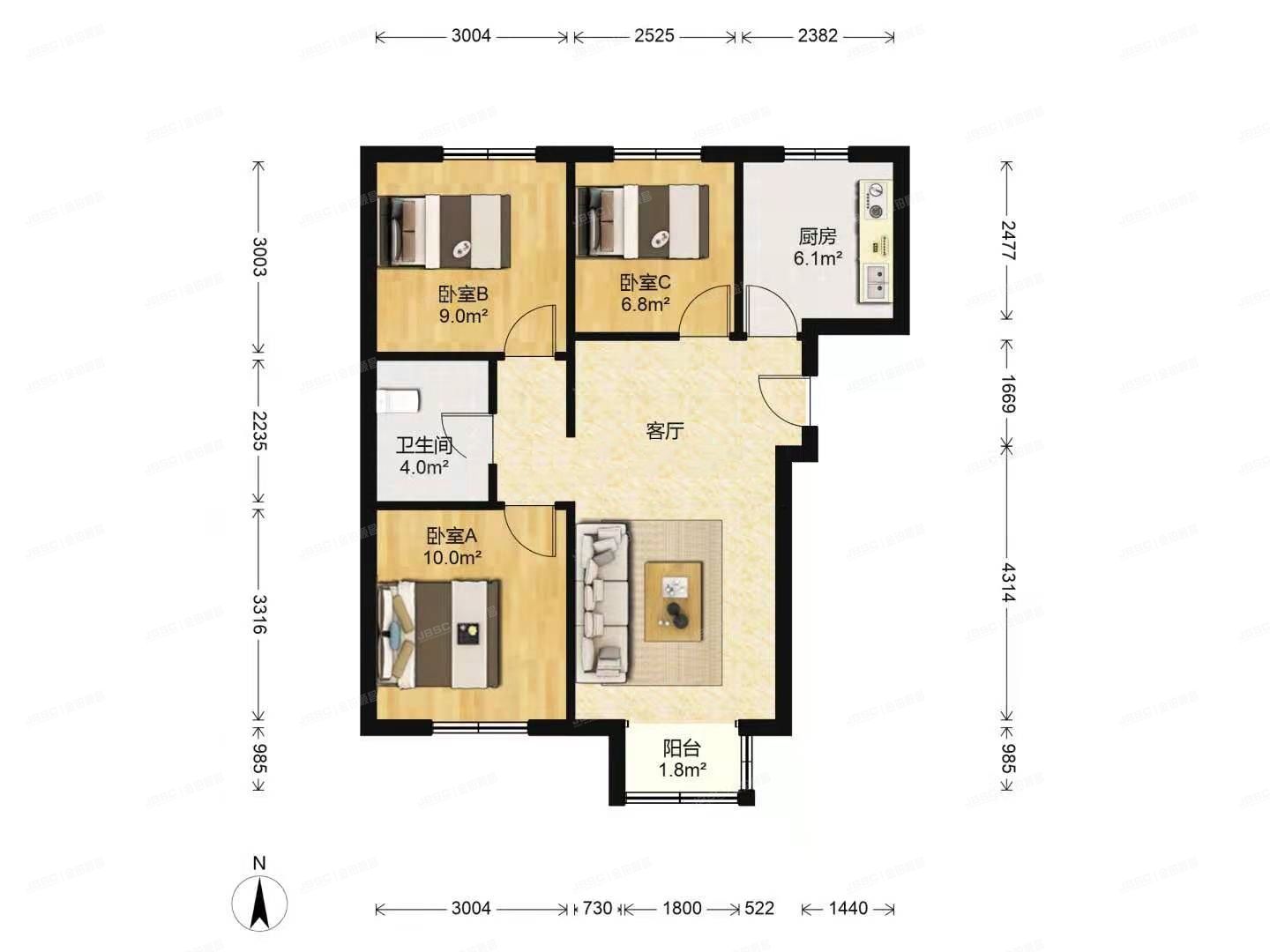 朝阳区 塔营北街6号院9号楼5层2单元503（远洋一方润园）限价商品房