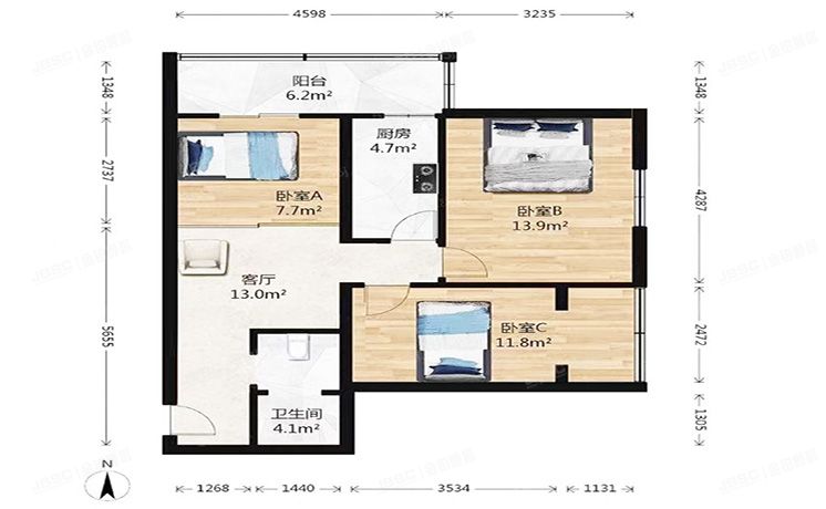 海淀区 清河三街99号海清园3号楼14层1408（海清园）