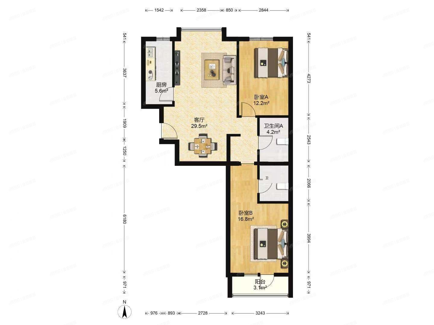 朝阳区 百子湾东里314号楼14层2单元1401室（沿海赛洛城）
