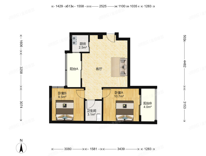 东城区 竹杆胡同9号楼9层3单元904号（朝内小区）