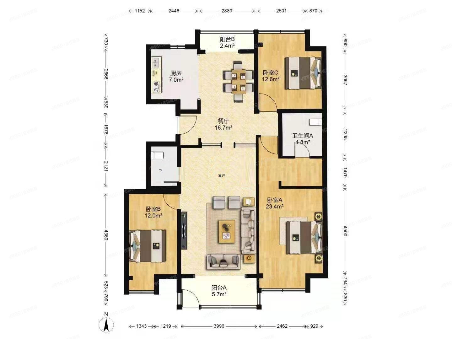 丰台区 石榴庄南里66号院3号楼9层2单元902（世华水岸F区）