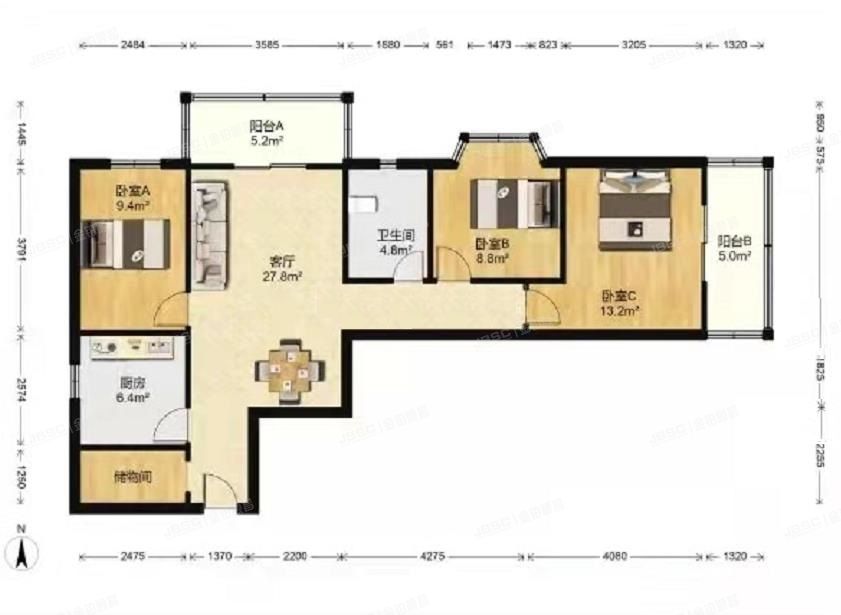 西城区 马连道路78号院1号楼3层301（瑞莲家园）